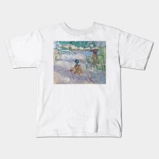 Nice Beach by Berthe Morisot Kids T-Shirt